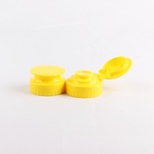 38/400 Food Grade Yellow Plastic Silicone Valve Flip Top Cap Squeeze Bottle Flip Honey Cap