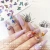 Import 3D Butterfly Nail Art Stickers Adhesive Colorful Nail Transfer Decals Foils Wraps Decorations Nail Art Laser Professional from China
