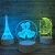 Import 3D Illusion Night Light Eiffel Tower Shape LED Table Lamp for Kids from China