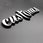 3d Outdoor Advertising Channel Letters Sign Price Battery Gold Stainless Steel Backlit Led Sign Board