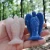 Import 3inch Pocket Stone Healing Craft Angel Statue Carved Natural Stone Crystal Guardian Angel Figurine from China