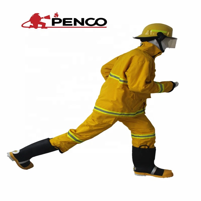 4 layers nomexIIIA fire fighter fighting suit with EN469  standard for firefighting use