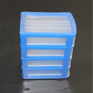 4Pcs/Set Home Plastic Drawer Small Items Pill Dispenser Organizer Case Box