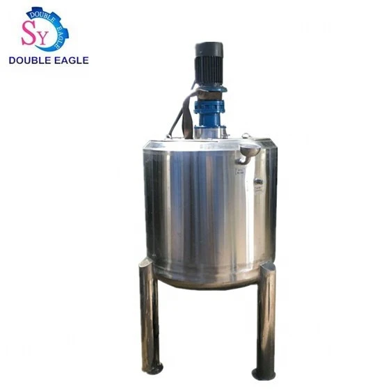 500L electric heated stainless steel stirred tank/ jacketed dishwashing liquid mixing processing equipment