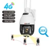 5.0MP 20X Starlight 4G WIFI Infrared Auto Tracking PTZ Camera IR 300M Light &amp; Voice Warning Auto Motion Tracking IP PTZ Camera