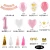 Import 55 Pcs Pink And Gold 1St Birthday Party Decoration Set Supplies from China