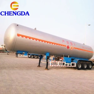 59700 Liters 59.7cbm 3 Axles Liquefied Petroleum Gas Tank Truck Trailers