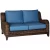 Import 5PC Luxury Aluminum Outdoor Furniture Rattan Garden Patio Deep Seating Sofa Set from China