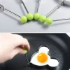 5PC/Set Cooking Gadgets Egg Tools Stainless Steel Egg Mold Boiler Fryer Cooker Pancake Ring Poacher