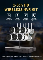 6ch 3mp onvif cctv wifi wireless ip hotelip camera kit hotel security camera tv system