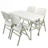 6ft White Outdoor Rectangular Plastic Folding Table