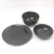 Import 8 inch Black Color Ceramic Porcelain Dessert Plates from China