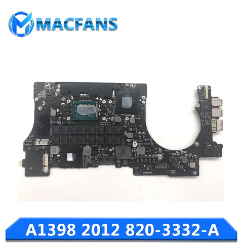 820-3332-A for Macbook Pro Retina 15" A1398 Logic Board 2.3/2.4/2.6/2.7/2.8GHz 8GB/16GB A1398 Motherboard 2012