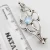 Import 925 STERLING SILVER ROUND RAINBOW MOONSTONE HANDWORK BROOCH 2" ARTISAN from India