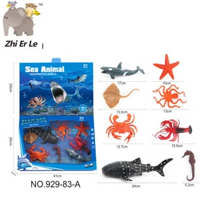 929-83-A New product plastic undersea world animal toy set ,PVC shark ocean animal toy set,animal toy
