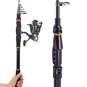 99% Carbon 3.6m, 4.5m , 5.6m , 6.3m Portable Telescopic Fishing Rod Spinning Fish Hand Fishing Tackle Sea Rod
