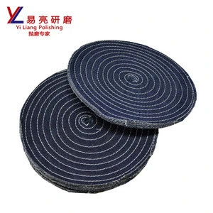 abrasive jeans cotton grinding wheel for metal/stainless steel/ hardware