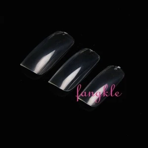 abs plastic artificial fake nail art tipos full cover nail tips korea quality
