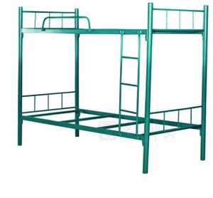 Adult Bunk Bed for Hostels Steel Metal School Student Dorm Bunk Bed Cheap Strong Army Military Dormitory