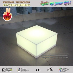 advertising use wireless led box with color changing light