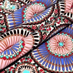 african fashion style print fabric 4 way stretch nylon spandex fabric