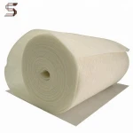 Air filter material PET beige color non woven filter cloth