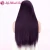 Import  Yaki Straight Hair Purple None Lace Wig 100% Modacrylic Fiber Synthetic Lace Closure Wigs For Black Women from China