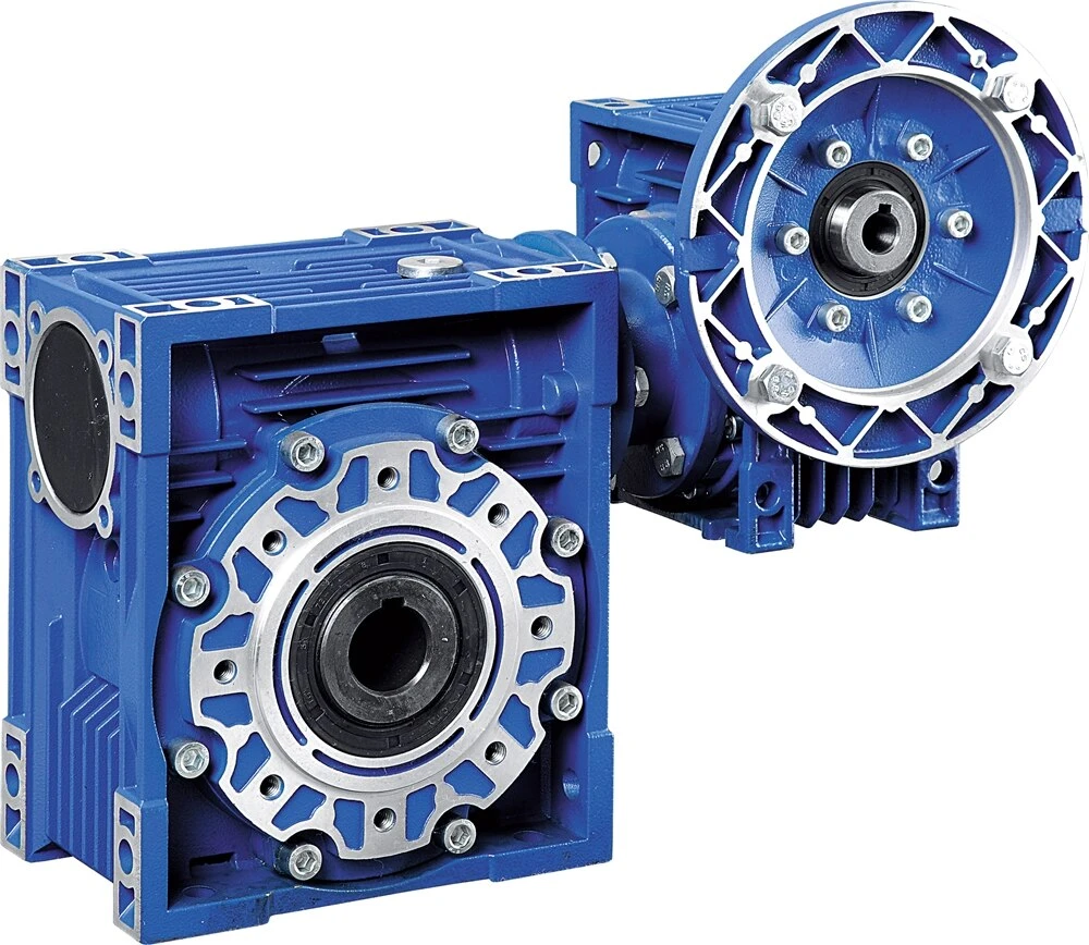 Aluminum Alloy Flange Square Angled worm Wheel gearbox speed Reducer Speed Dc Motor Worm Gear Box