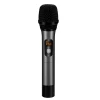 Aluminum alloy handheld wireless karaoke microphone receiver within 50-80meters