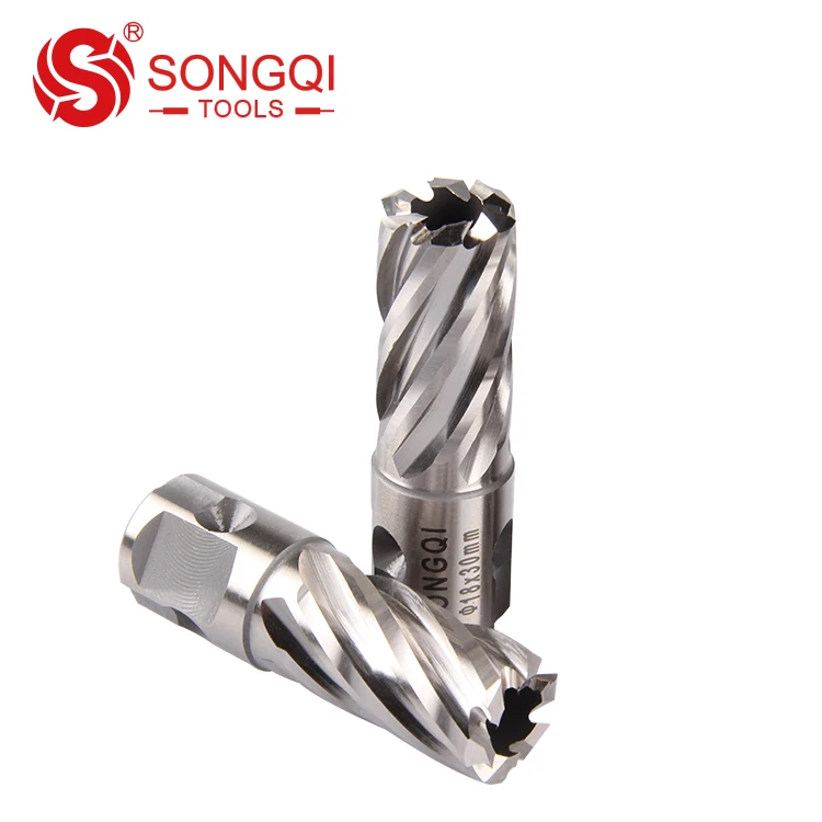 Aluminum annular cutter HSS M2 universal shank magnetic core drill bit