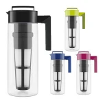 Amazon best selling customized logo tritan cold brew coffee maker with lid and infuser
