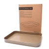 Amazon Hot Sale Home Use Bakeware Golden Square 10 Inch  Baking Pan