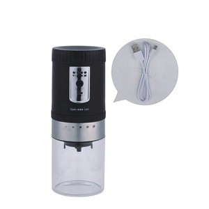 Amazon hot selling electric coffee grinder commercial coffee mill with glass jar USB rechargeable Kitchenware gadget 2020