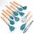 Import Amazon non-stick cooking utensils 11 pieces beech wood cooking tools set silicone Kitchen Tools Kitchen Accessories from China