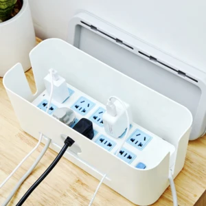 Amazon top seller Japan Style  Kawaii ABS tidy Multi-tap cable storage box
