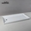 American Standard 60x30" Left Drain Single Curb Solid Surface Shower Tray