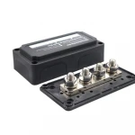 AMOMD Junction Box Terminal Block Copper Busbar ABS Plastic DC 300A 4 Way Power Distribution 1 - 10