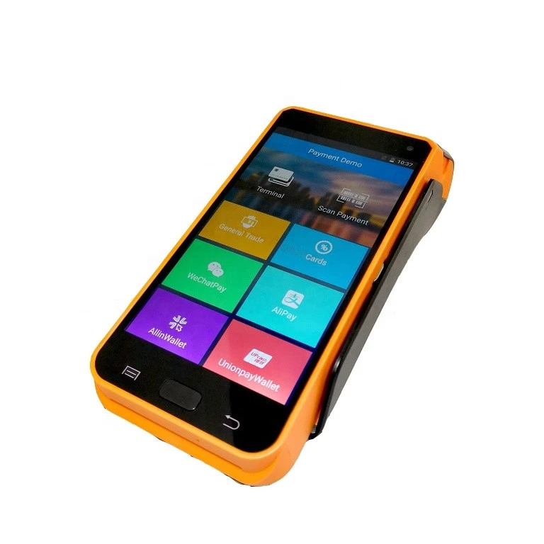 android mobile pos terminal K9 smart mini pos machine with thermal receipt printer with 5 megapixel camera