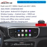 Android Multimedia Video Interfaces Interface Plug And Play 4G 32G carplay ai box universal for KIA