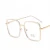 Import Anti Blue Light Womens Mens Eyewear Frame Square Optical Eye Glasses Frames Spectacles Classic Fashion Ladies Transparent Lens from China