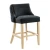 Import Antique Design Nail Head Trim Deep Tufted Back  Bar Stool Chairs With Antique Finish from China
