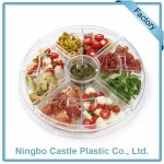 Antique Food Clear Seafood Vegetable Fruit Plastic Serving Tray