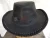 Import Australian Black Cowboy Hat  | Genuine Full Grain Outback Leather Cowboy Men Hat from Pakistan