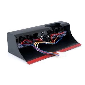 Auto Car 6 Rocker Switches Panel Control Box System W/ Wiring Harness & Voltage Display For Wrangler JK & JKU