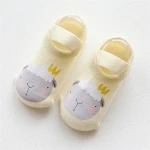 Autumn and winter new cartoon printing anti-skid baby socks foot cotton shoe