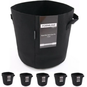 Available in 3,5,7,10 Gallon best quality Wholesale Fabric Grow Pots - Planters - Garden Bags by Formline