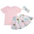 Import Baby girls clothing set short sleeve top short outfits clothing summer cute outfit set with headband from China