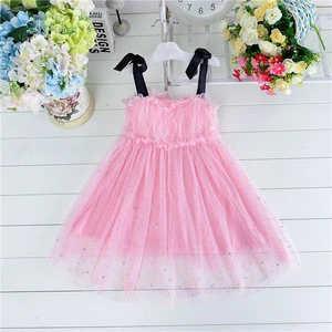 Baby sling girl dress new Korean style children Casual dress pattern design girl clothes for 6 years old