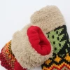 Baby Soft Knitted Christmas Mitten Gloves Cartoon Deer Child Knitted Glove Little Girls And Boy 1-3 Years Old