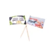 Bambus cocktail toothpicks customized wooden flag picks for party